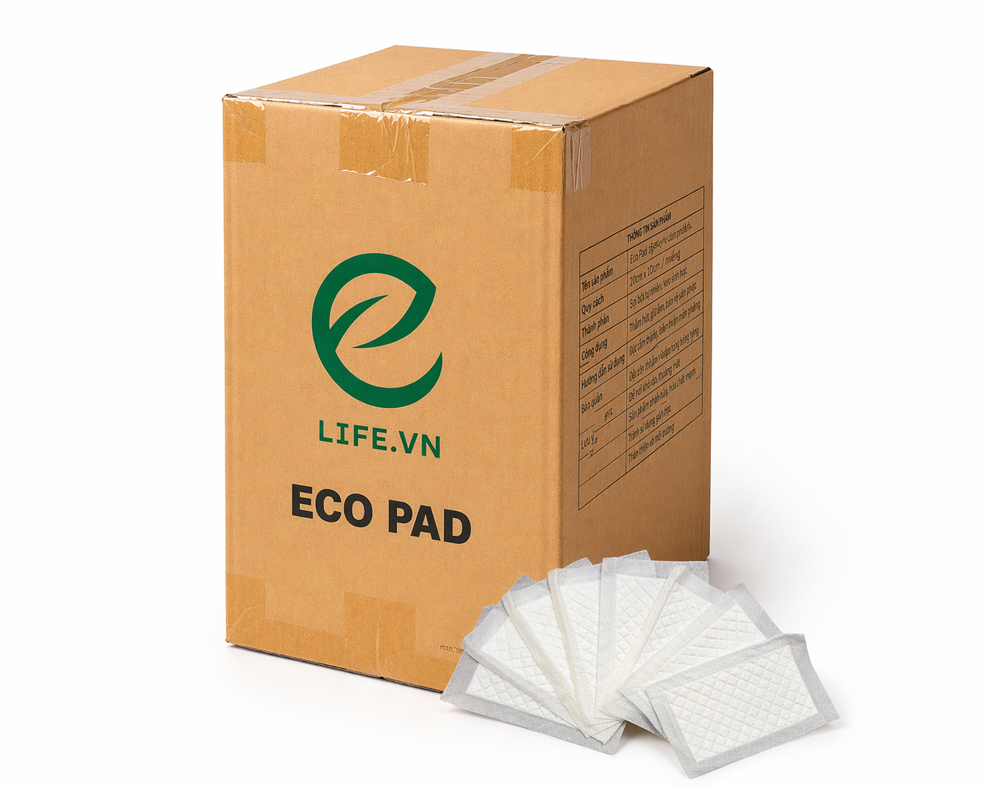 [Thùng] Miếng Thấm Thực Phẩm EcoPad KT:110x70mm 45ml